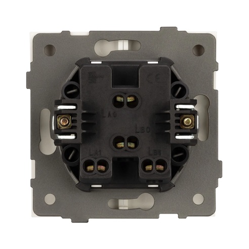 Механизм выключателя двухклавишный непроходной SWT-TENDO-MK02-PL-WH (230V, 10A) (Arlight, -)