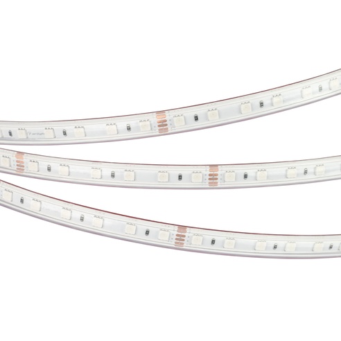 Лента светодиодная герметичная RTW-PS-B60-12mm 24V RGB (14.4 W/m, IP67, 5060, 5m) (Arlight, 14.4 Вт/м, IP67)