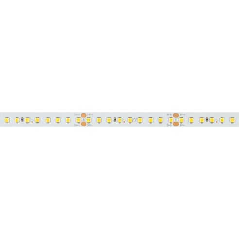 Лента светодиодная RT-A144-10mm 24V Warm2700 (7.7 W/m, IP20, 2835, 5m) (Arlight, высок.эфф.200 лм/Вт)