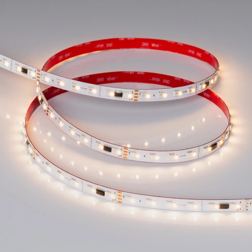 Лента светодиодная SPI-BA120-12mm 24V RGBW-Warm-PX6-BPT (16 W/m, IP20, 5060/2835, 5m) (Arlight, бегущий огонь)
