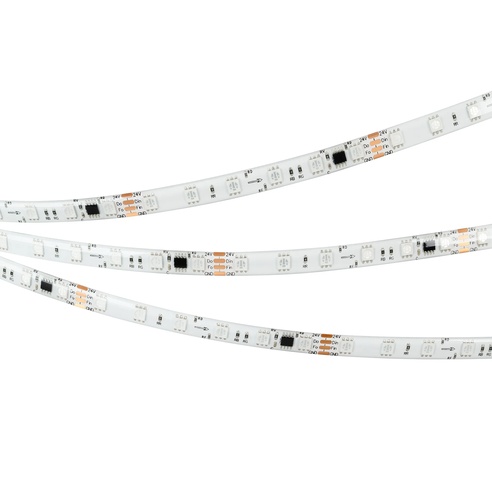 Лента светодиодная герметичная SPI-SE-B60-10mm 24V RGB-PX6-BPT (12 W/m, IP65, 5060, 5m) (Arlight, бегущий огонь)