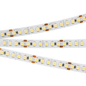 Лента светодиодная RT-A180-8mm 24V Warm2400 (14.4 W/m, IP20, 3528, 5m) (Arlight, Открытый)