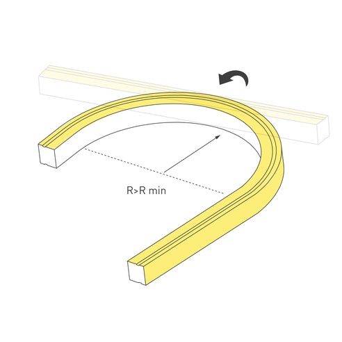 Лента светодиодная герметичная MOONLIGHT-TOP-U-A156-13x12mm 24V Day5000 (11 W/m, IP67, 5m, wire x2) (Arlight, Вывод боковой, 3 года)