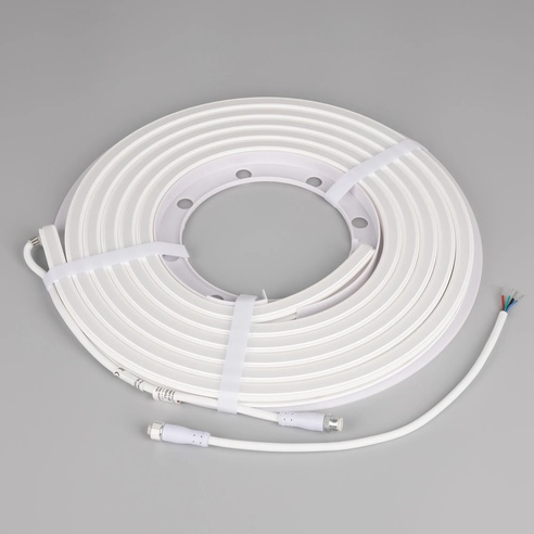 Лента герметичная WAVE-SIDE-DOUBLE-B84-16x15mm 24V RGB (10 W/m, IP67, 5m, wire x1) (Arlight, Вывод боковой, 5 лет)