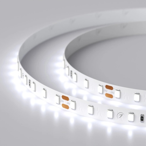Лента светодиодная RT 2-5000 24V Cool 8K 1.6x (2835, 490 LED, PRO) (Arlight, 10 Вт/м, IP20)