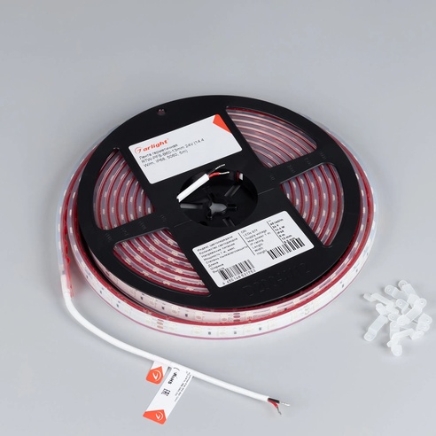 Лента светодиодная герметичная RTW-PFS-B60-13mm 24V Red (14.4 W/m, IP68, 5060, 5m) (Arlight, 14.4 Вт/м, IP68)