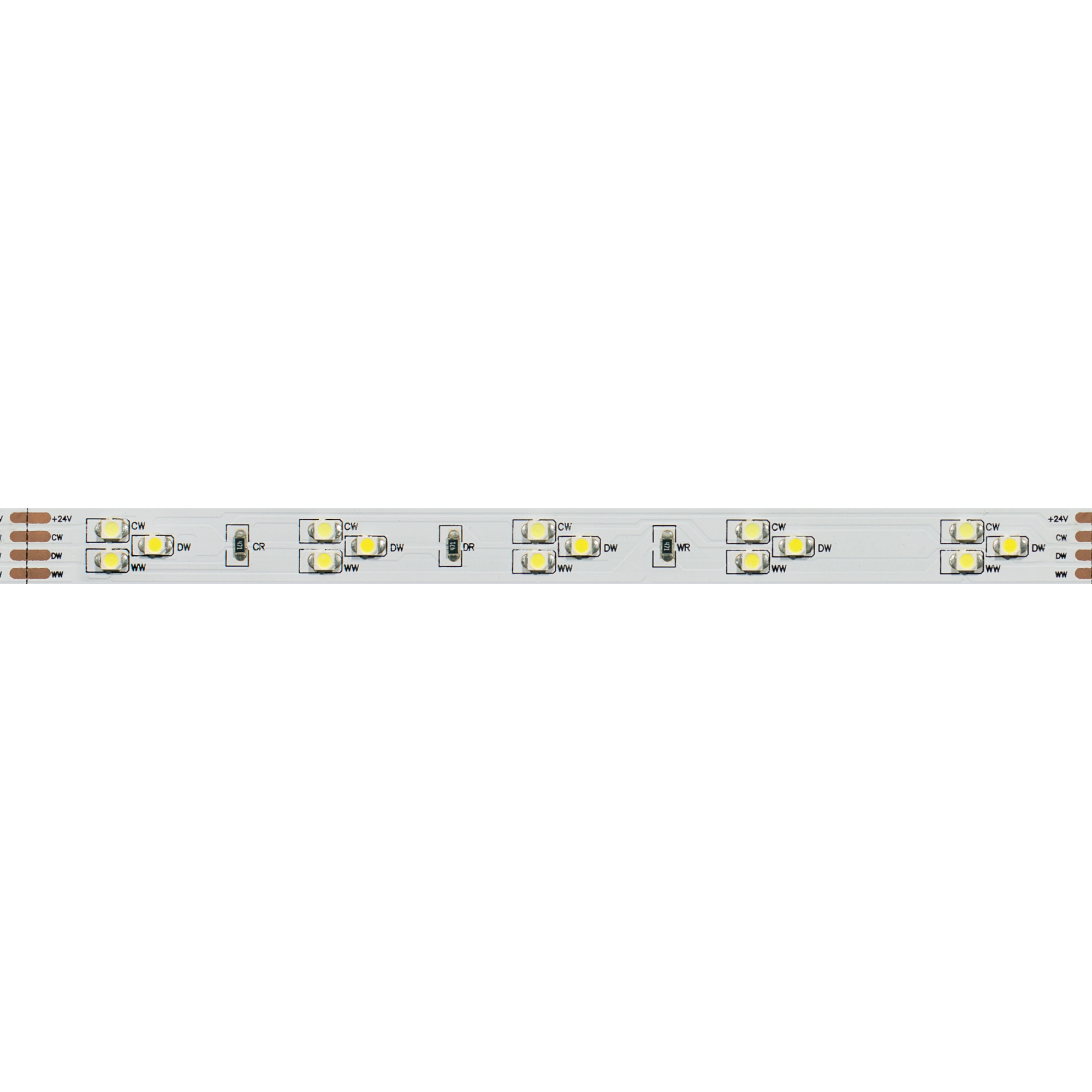 Лента светодиодная RT 2-5000 24V White-TRIX 2x (3528, 450 LED, LUX) (Arlight, 7.6 Вт/м, IP20)