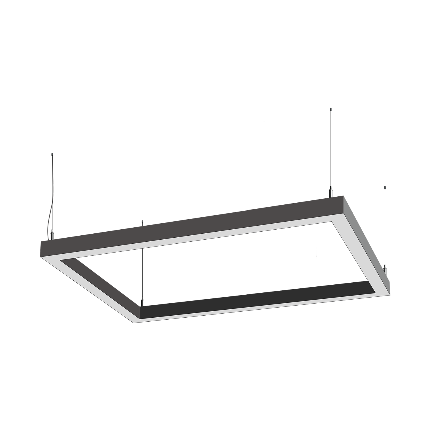 Светодиодный фигурный светильник MS-LONG BOX Прямоугольник 1000x250mm 45W  3000/4000/6000К