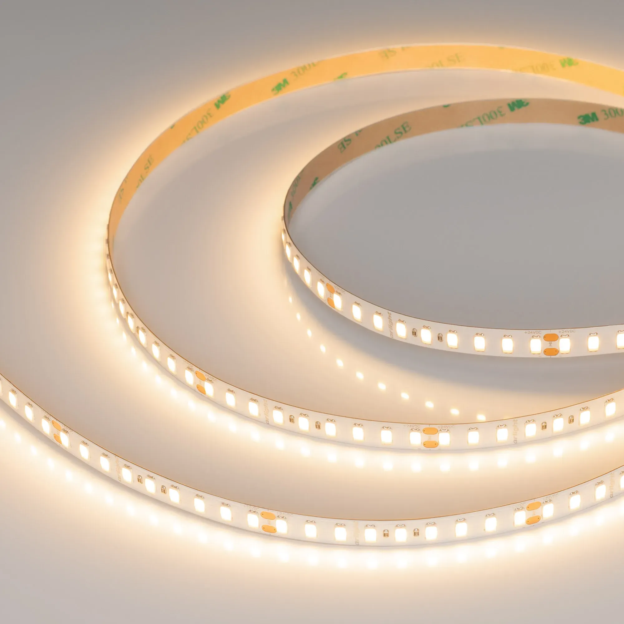 Лента светодиодная ULTRA-C126-10mm 24V Warm3000 (14.4 W/m, IP20, 5630, 5m) (Arlight, высок.эфф.200 лм/Вт) - изображение товара