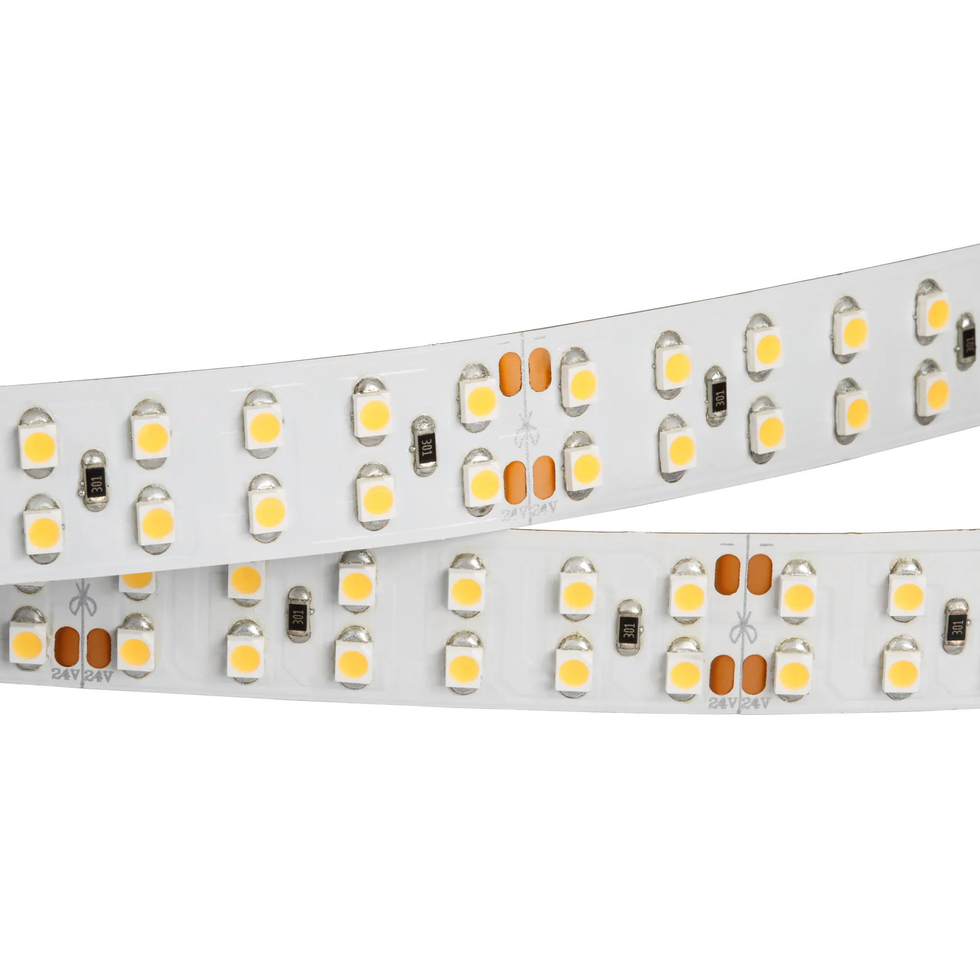 Лента светодиодная RT 2-5000 24V Warm2700 2x2 (3528, 1200 LED,CRI98) (Arlight, 19.2 Вт/м, IP20)
