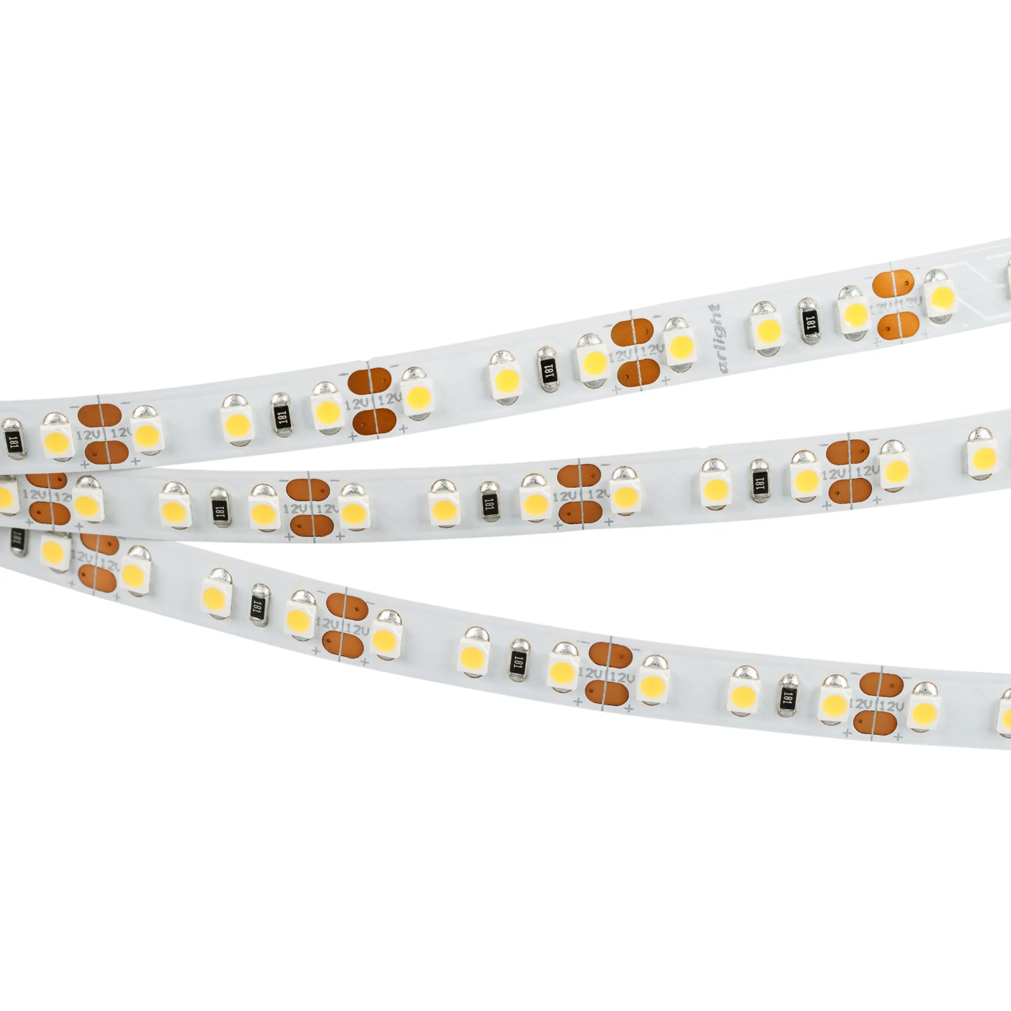 Лента светодиодная RT 2-5000 12V White5500 2x (3528, 600 LED, LUX) (Arlight, 9.6 Вт/м, IP20)