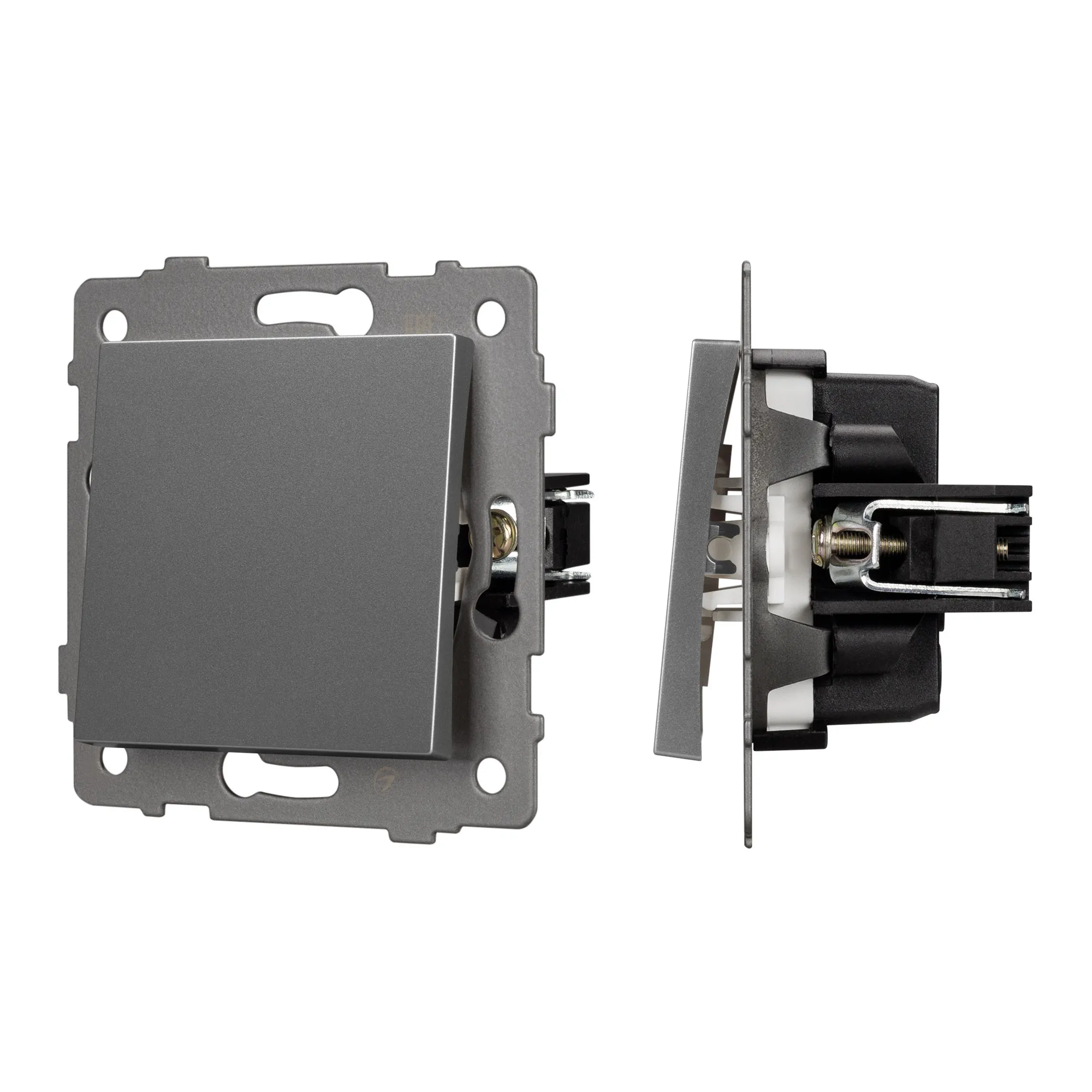 Механизм выключателя одноклавишный проходной SWT-MKP1-PL-GR-V (250V, 10A) (Arlight, -) - изображение товара