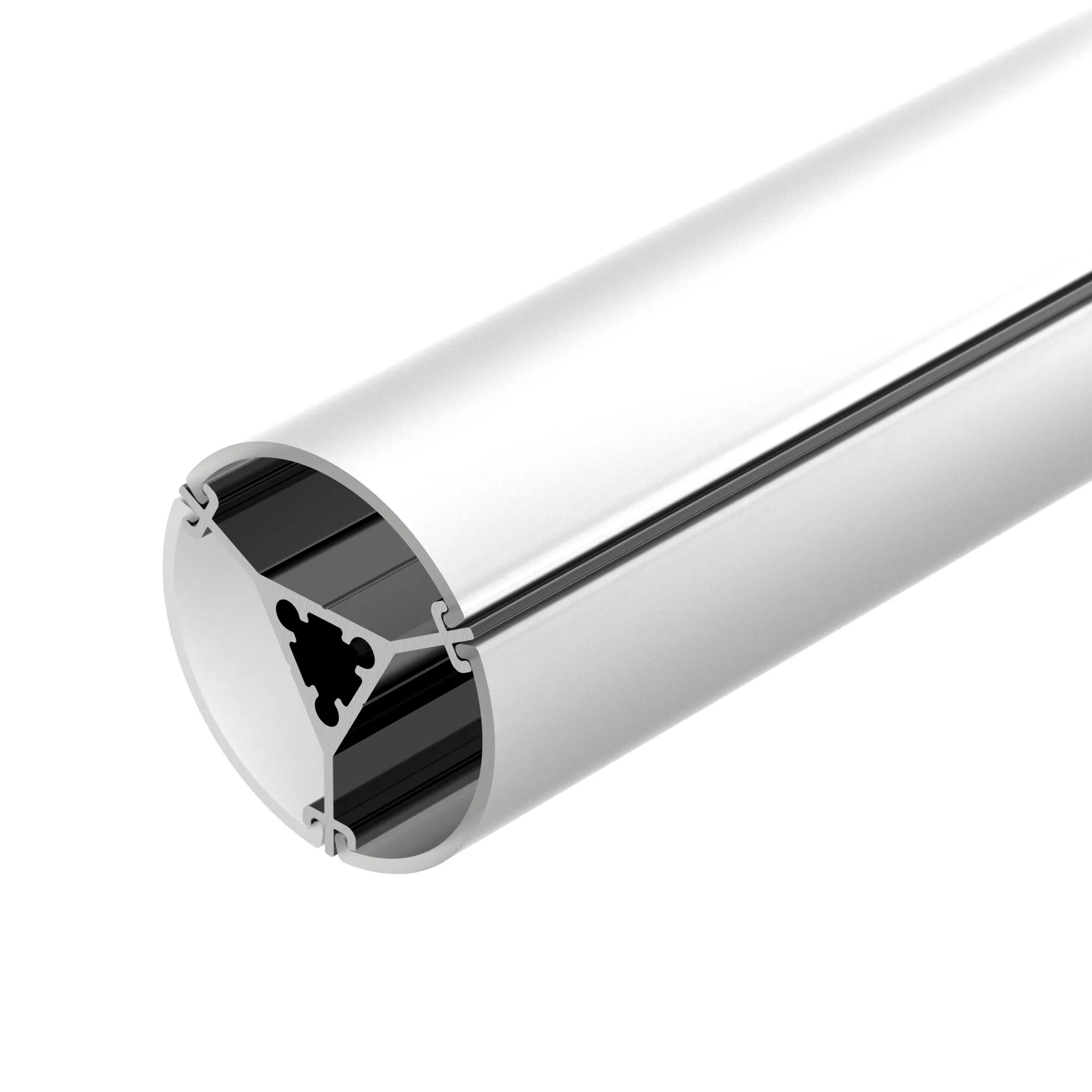 Профиль ROUND-D36-360-2500 ANOD BLACK (Arlight, Алюминий) - изображение товара