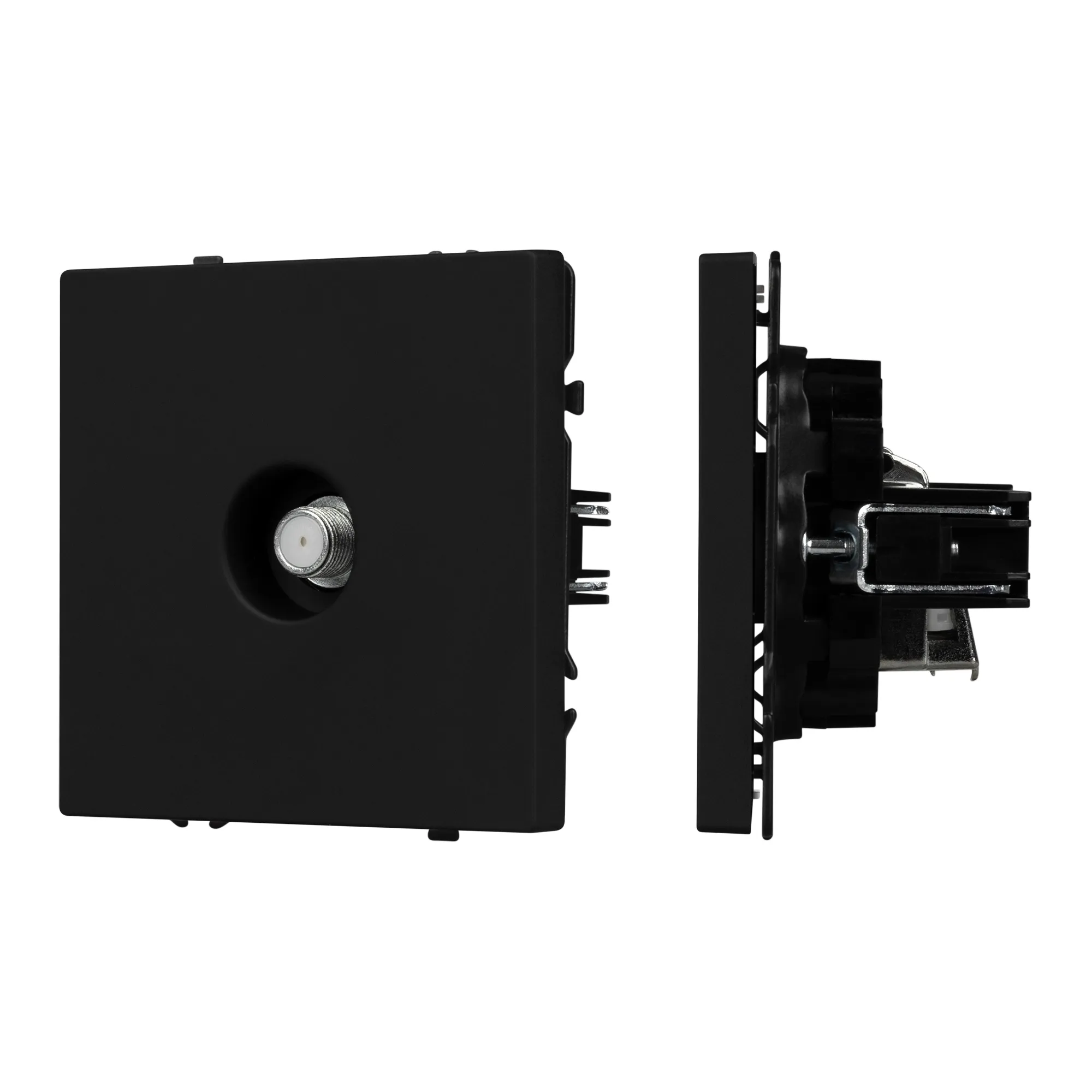 Механизм спутниковой розетки SCT-NOBE-MST1-SFPL-BK (SAT) (Arlight, Черный оникс)