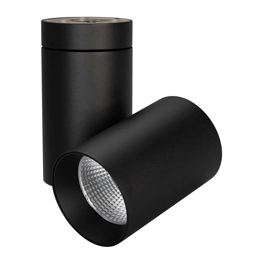Светильник SP-POLO-SURFACE-TURN-R85-15W Warm3000 (BK-BK, 40 deg) (Arlight, IP20 Металл, 3 года)