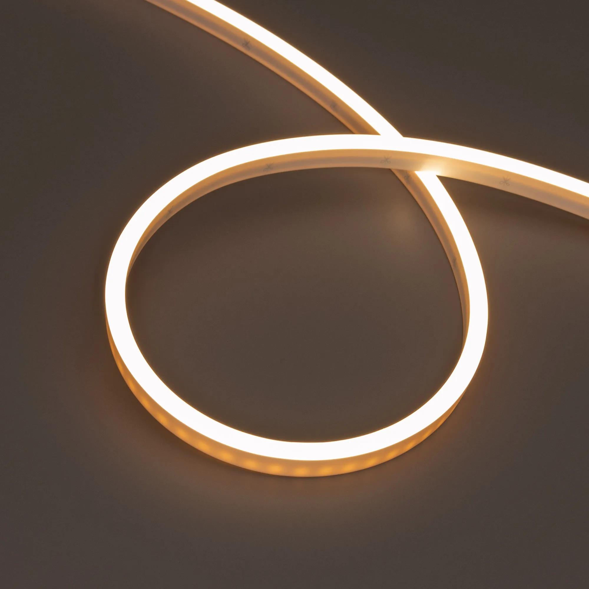 Лента герметичная WAVE-SIDE-PU-A120-06x12mm 24V Warm3000 (8 W/m, IP68, 3m, wire x1) (Arlight, Вывод боковой, 3 года) - изображение товара