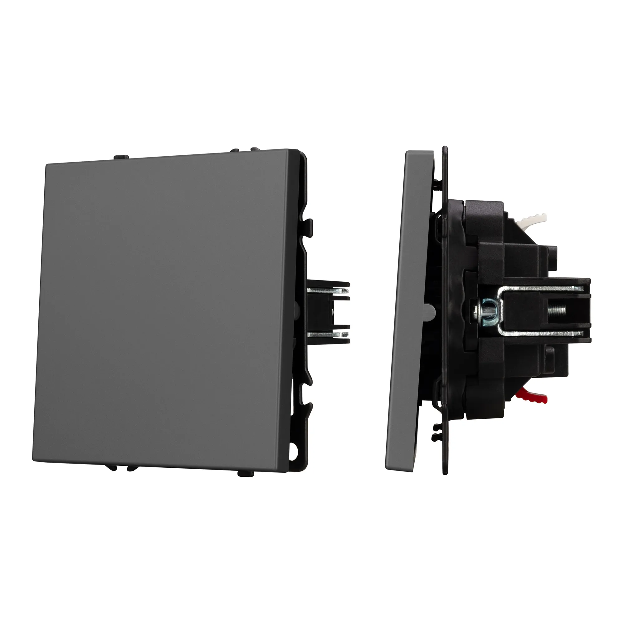 Механизм выключателя одноклавишный проходной SWT-NOBE-MKP1-SFPL-GR (230V, 10A) (Arlight, -) - изображение товара