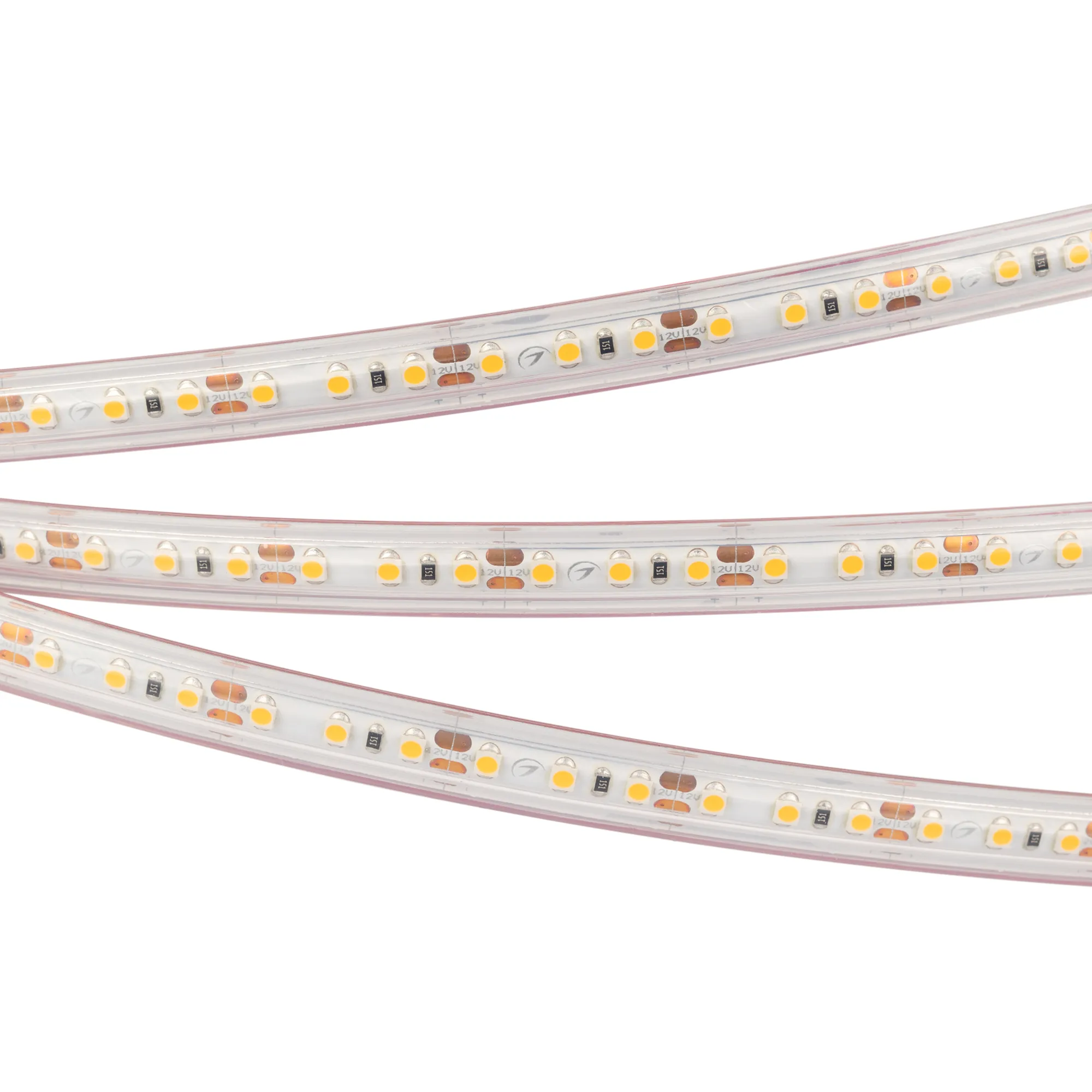 Лента светодиодная RTW 2-5000PS 12V Warm2700 2x (3528, 600 LED, LUX) (Arlight, 9.6 Вт/м, IP67)