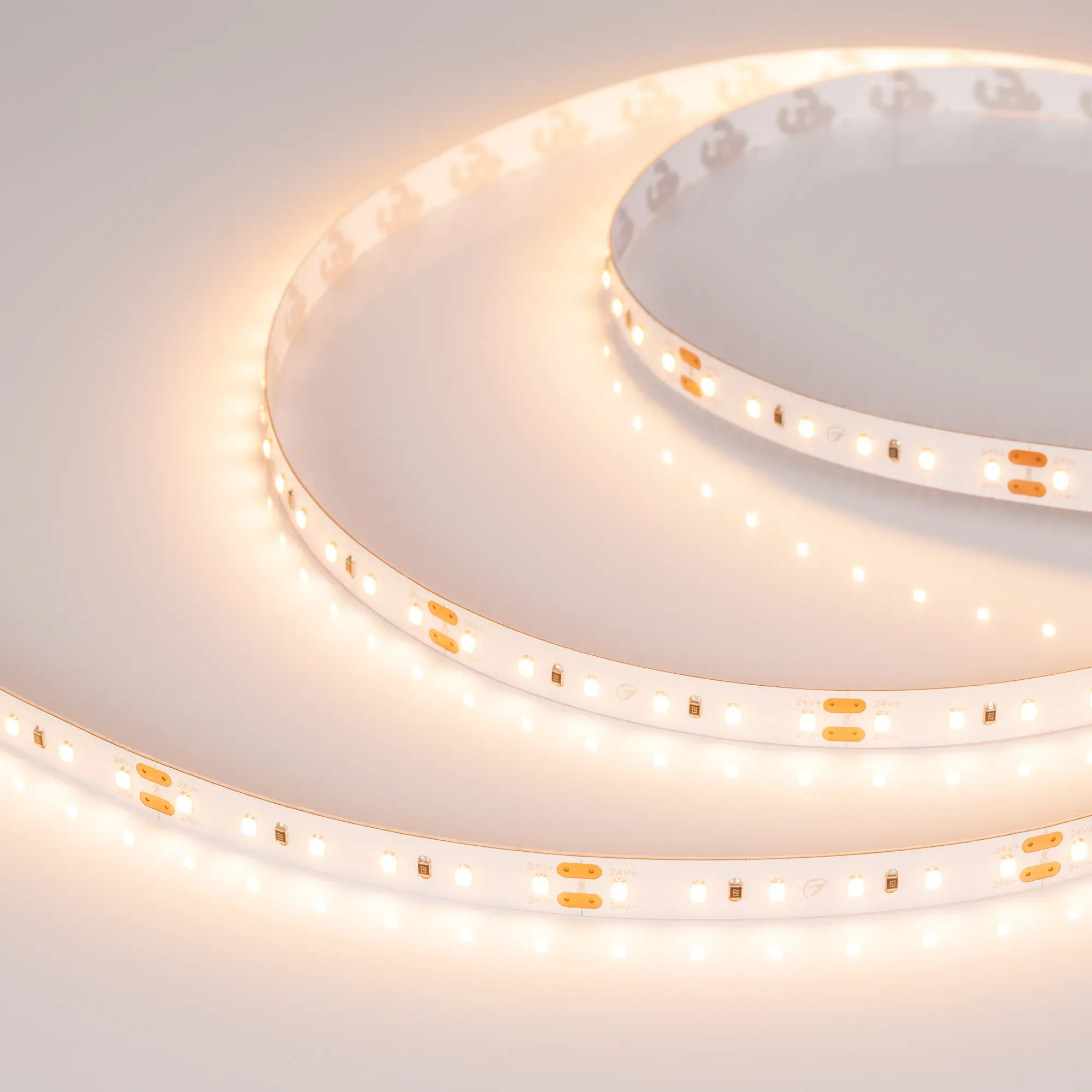 Лента светодиодная MICROLED-M120-8mm 24V Warm3000 (14 W/m, IP20, 2216, 5m) (Arlight, Открытый) - изображение товара