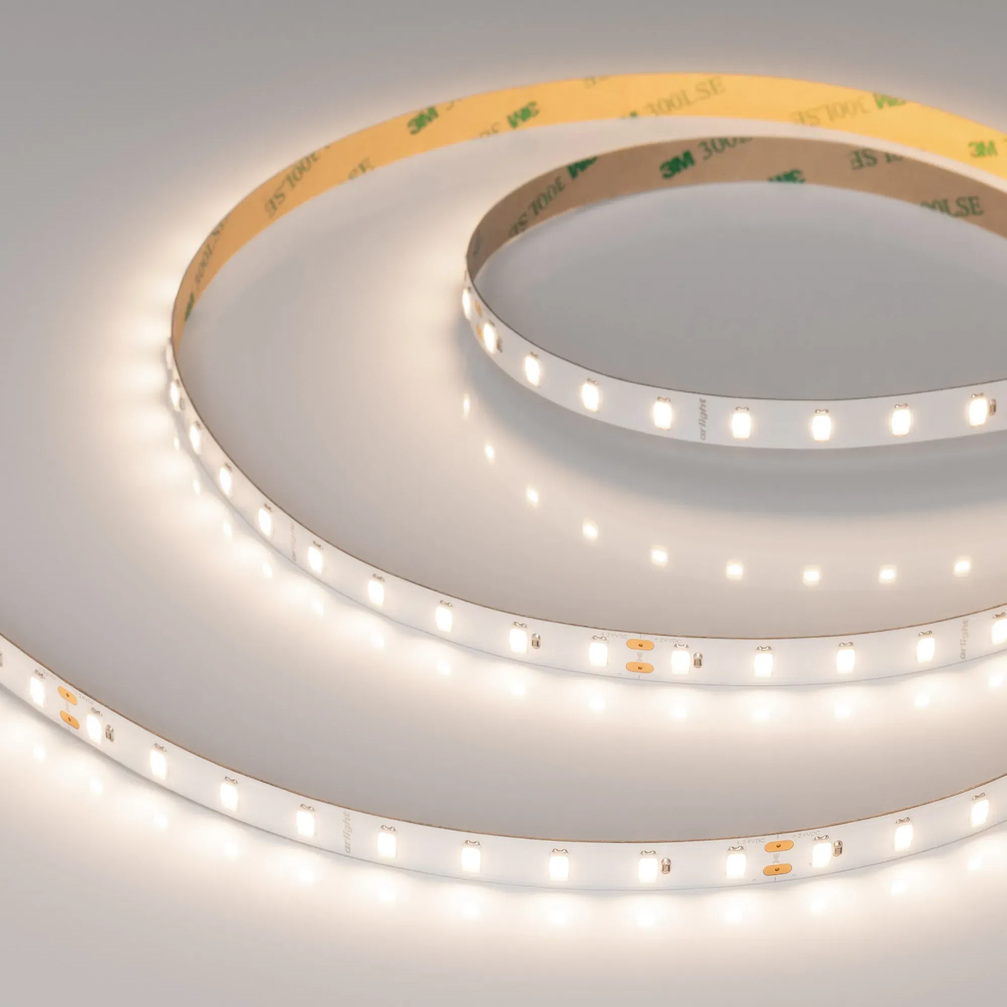 Лента светодиодная ULTRA-C72-10mm 24V Warm3500 (7.2 W/m, IP20, 5630, 5m) (Arlight, высок.эфф.200 лм/Вт) - изображение товара