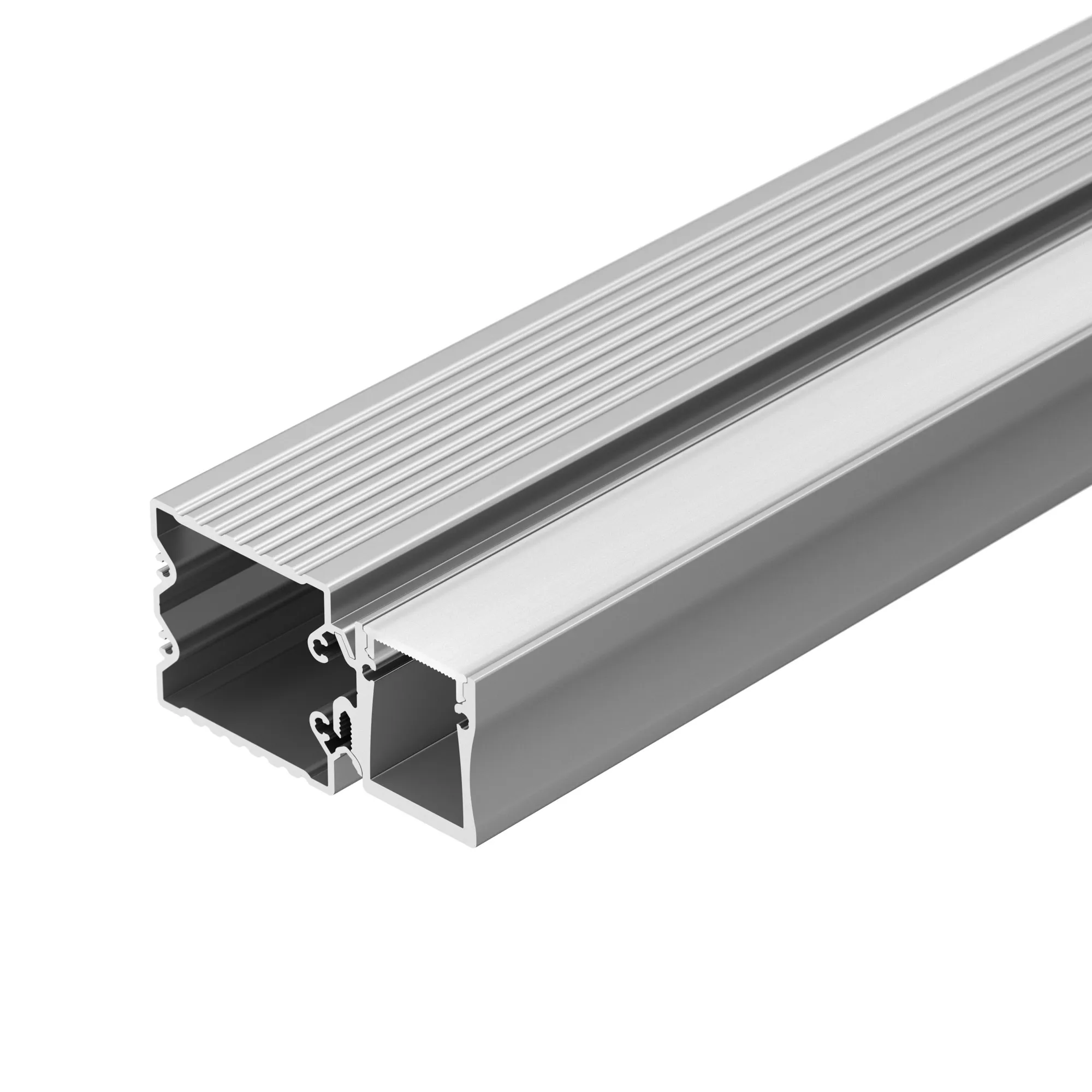 Профиль с экраном ALU-BASE-WH28-2000 ANOD+FROST (Arlight, Металл) - изображение товара