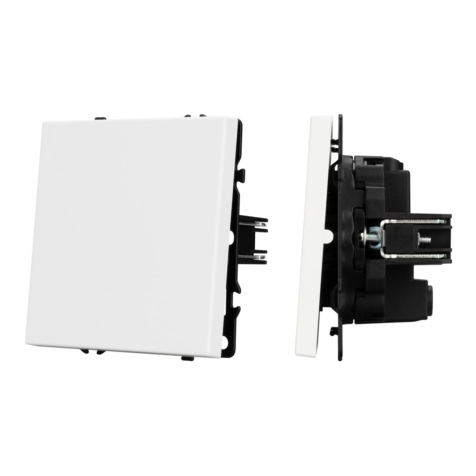 Механизм выключателя одноклавишный перекрёстный SWT-NOBE-MKX1-SFPL-WH (230V, 10A) (Arlight, -) - изображение товара