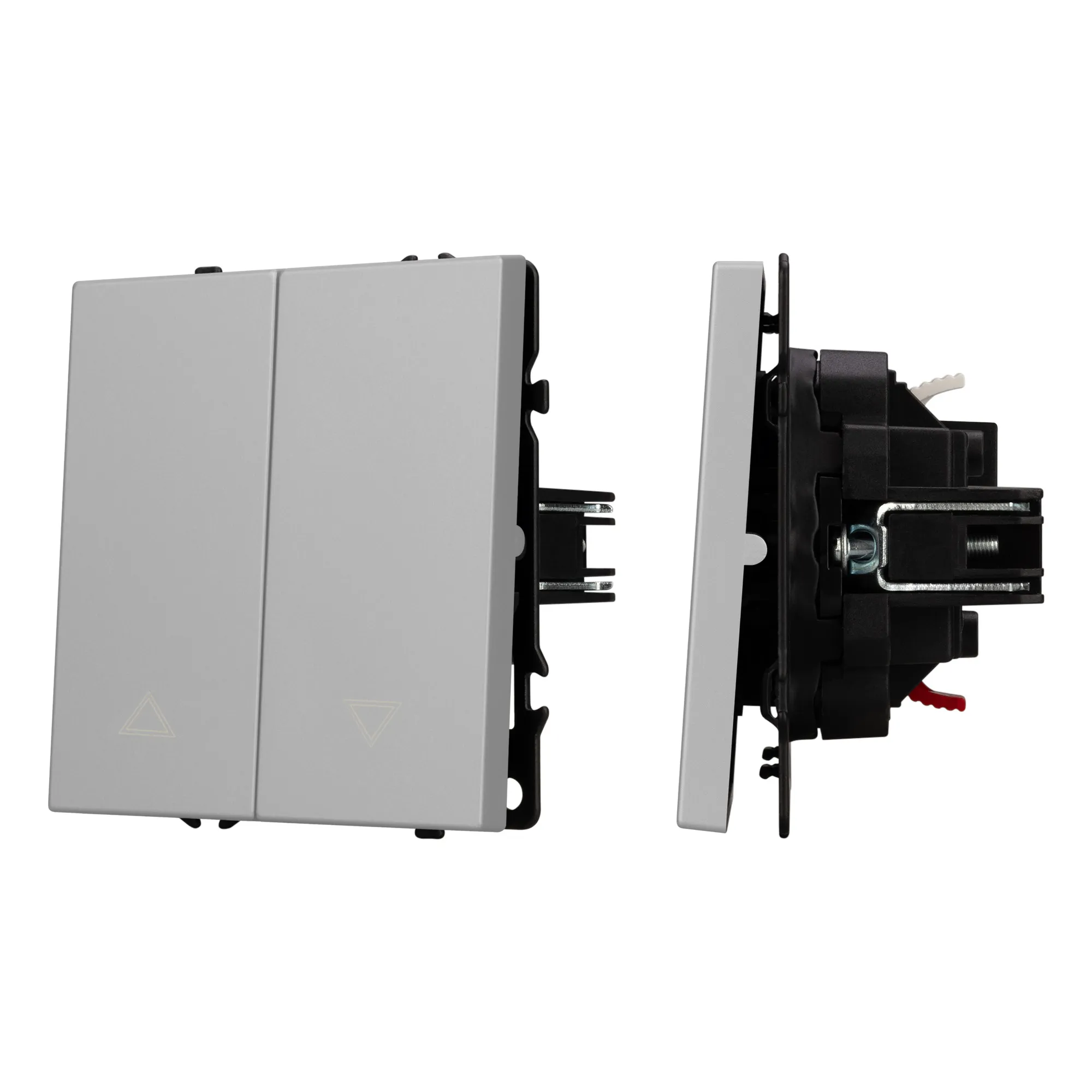 Механизм выключателя управления шторами SWT-NOBE-MKR2-SFPL-IS (230V, 10A) (Arlight, Никель) - изображение товара