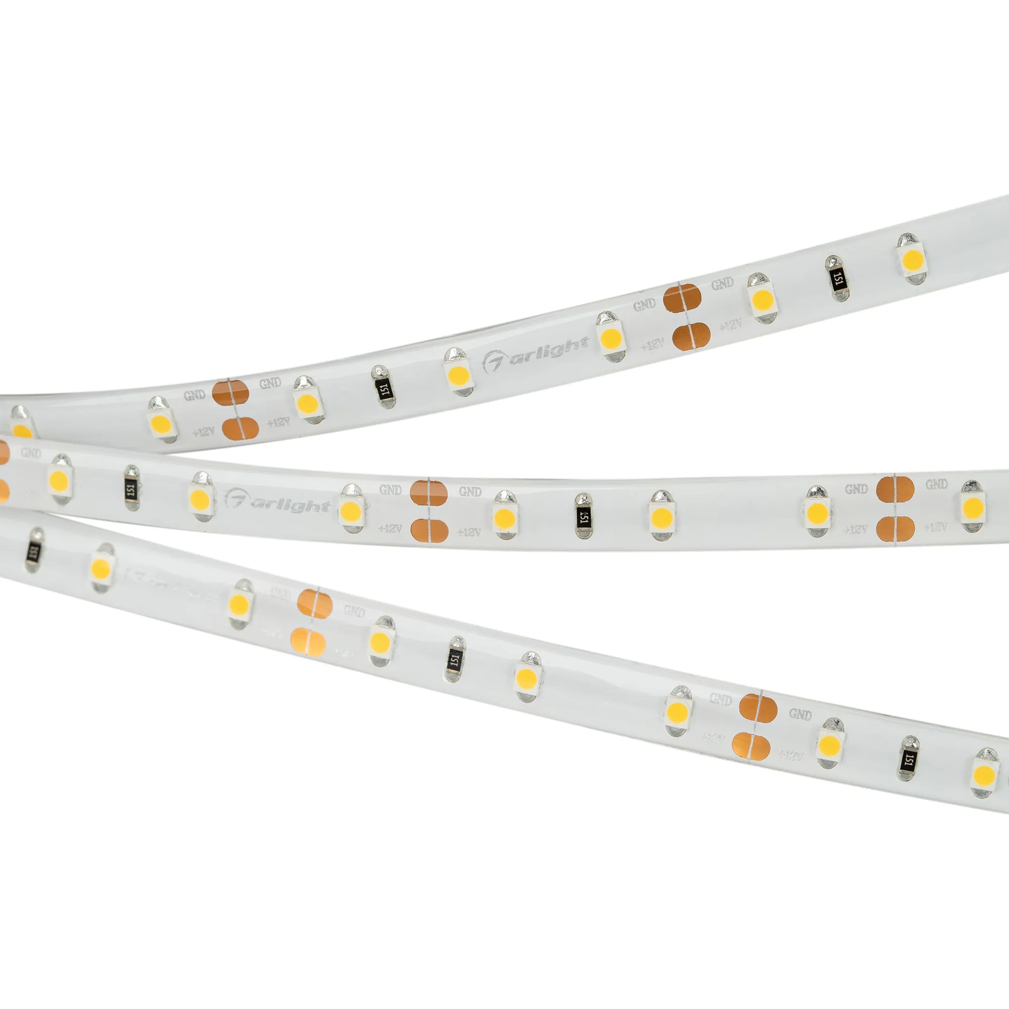 Лента светодиодная RTW 2-5000SE 12V Cool (3528, 300 LED, LUX) (Arlight, 4.8 Вт/м, IP65)